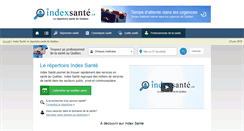 Desktop Screenshot of indexsante.ca